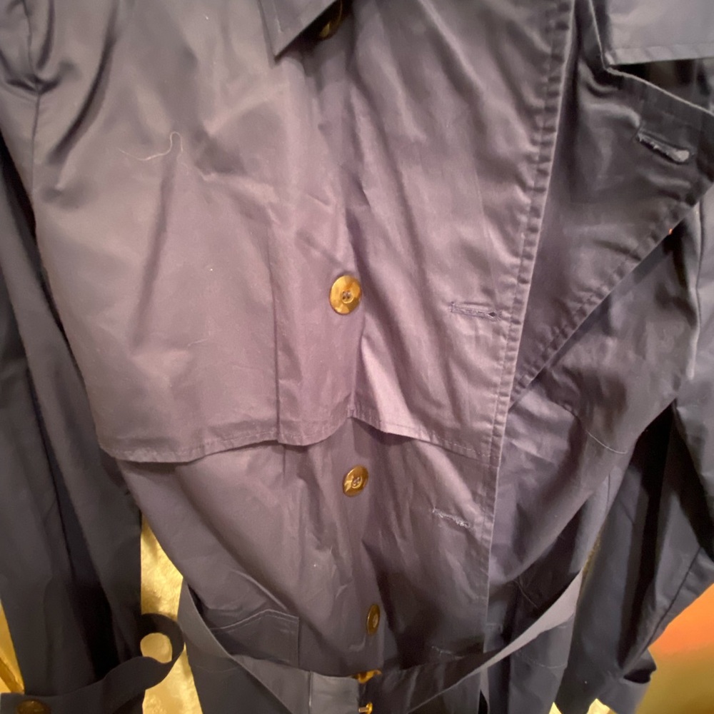 Navy Blue Spring Trench - Picture 6 of 13